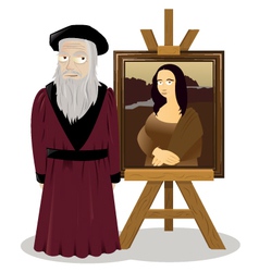 Mona Lisa Easel And Leonardo Da Vinci