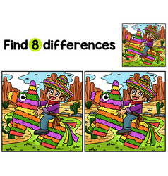 Cinco De Mayo Child Pinata Find The Differences