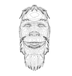 Contour Head A Neanderthal Head