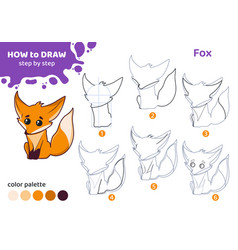 Drawing Tutorial For Kids How To Draw Fox