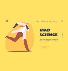 Mad Science Landing Page Template Crazy Professor