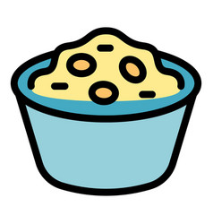 Peanut Powder Icon Flat