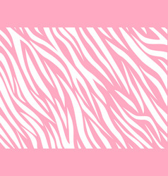 Zebra Pink Abstract Seamless Pattern White