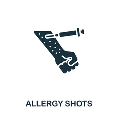 Allergy Shots Icon Monochrome Simple Icon