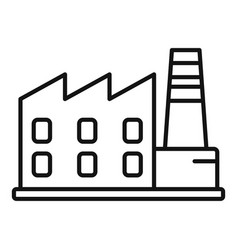 Eco Factory Icon Outline Sdg Earth