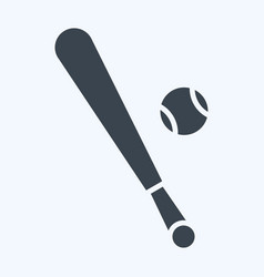 Icon Bat Related To Sports Equipment Symbol Glyph