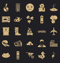 Torrid Icons Set Simple Style