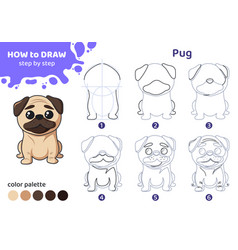 Drawing Tutorial For Kids How To Draw Pug