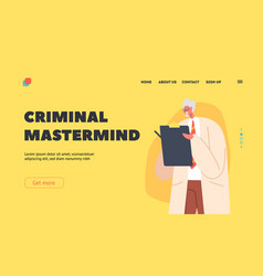 Criminal Mastermind Landing Page Template