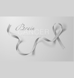 Brain Cancer Awareness Calligraphy Poster Design