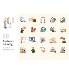 Business Training Set Creative Icons Online