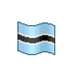 Flowing Flag Of Botswana