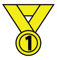 Gym Medal On A White Background