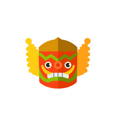 Spooky Colorful Thai Mask Icon