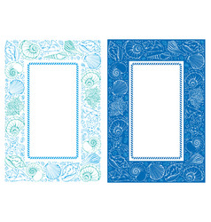 Seashell Rectangle Frame Set