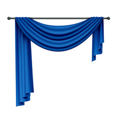 Hanging Blue Curtain Composition