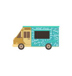 Food Truck Or Van For Fas Delivery Street