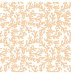 Seamless Pattern With Corals Background With