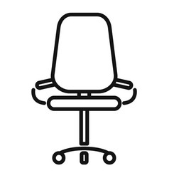 Work Chair Icon Outline Office Time