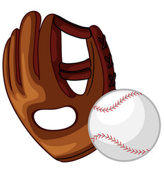 Baseball Glove With Ball