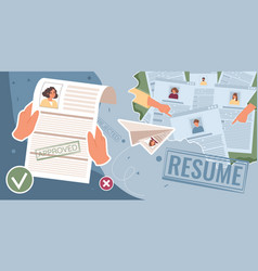 Resume Cv Flat Collage