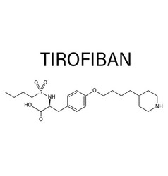 Tirofiban Molecule Skeletal Formula