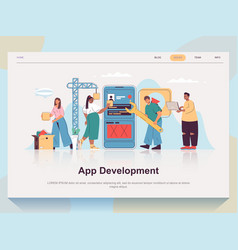 App Development Web Concept For Landing Page