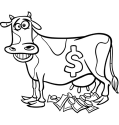 Cash Cow Saying Coloring Page