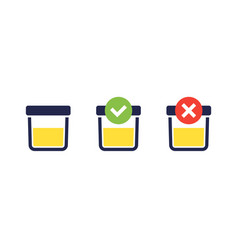 Urine Test Samples Icons