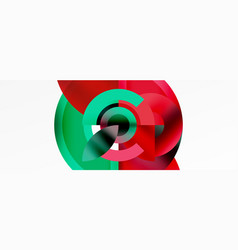 Vibrant Red And Green Swirl On White Backdrop