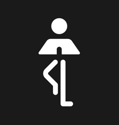 Tree Pose Dark Mode Glyph Ui Icon