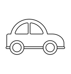 Car Outline On White Background