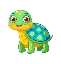 Cute And Colorful Turtle Clipart