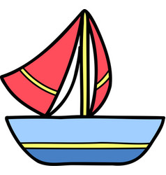 Hand Drawn Sailboat