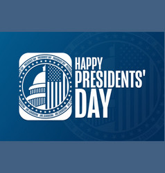 Happy Presidents Day Holiday Concept Template