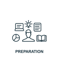 Preparation Icon Monochrome Simple Icon