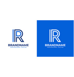 Letter Ir Line Monogram Logo Suitable