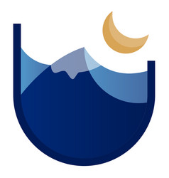 Mountain At Night Logo