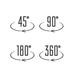 Angle Degrees Icons