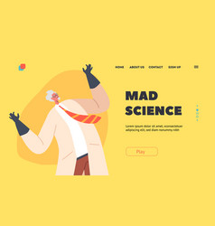 Mad Science Landing Page Template Evil Professor