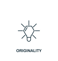 Originality Icon Monochrome Simple Icon