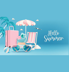 Summer And Beach Things In 3d Realistic Art Style