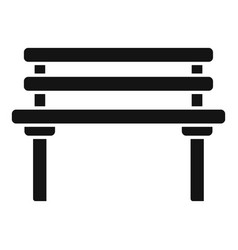 Park Wood Bench Icon Simple Lounge Room