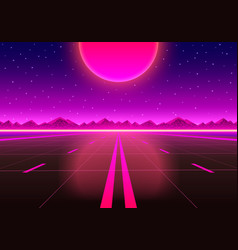 Road To Infinity At Sunset