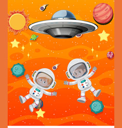 Cartoon Space Background Template