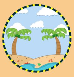 Coconut On Island Summer Time Theme