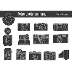 Old Retro Photo Camera Set