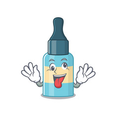 A Mascot Design Hair Oil Having Funny Crazy Face