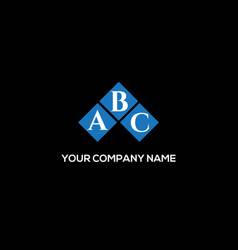 Abc Letter Logo Design On Black Background