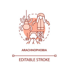 Arachnophobia Red Concept Icon